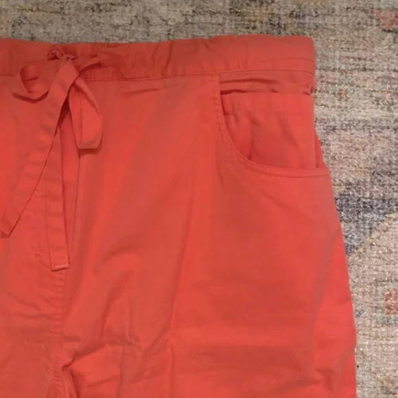 Healing Hands Womens Scrub Pants in Coral Pink, size Large - Picture 3 of 4